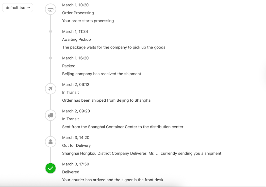 timeline preview