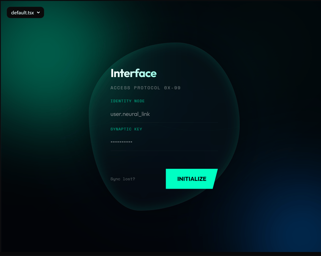 Bioluminescent Login preview