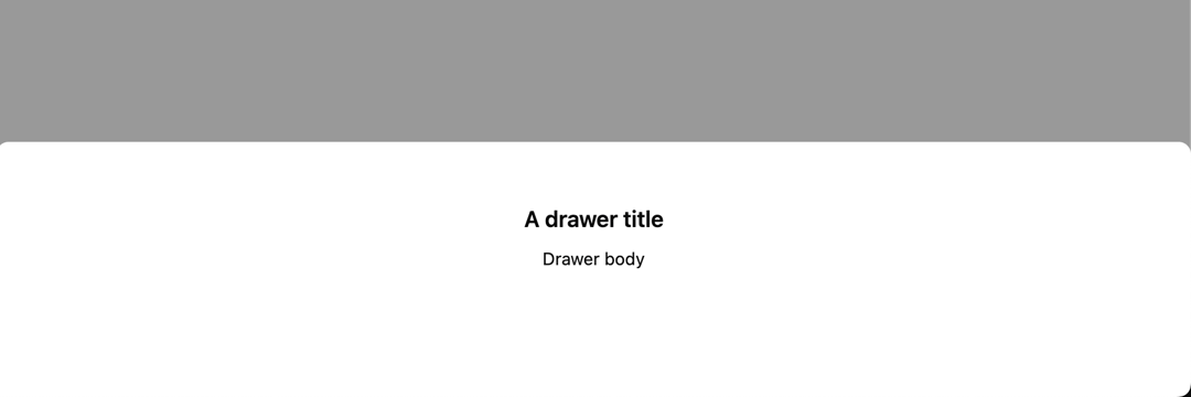 Drawer preview