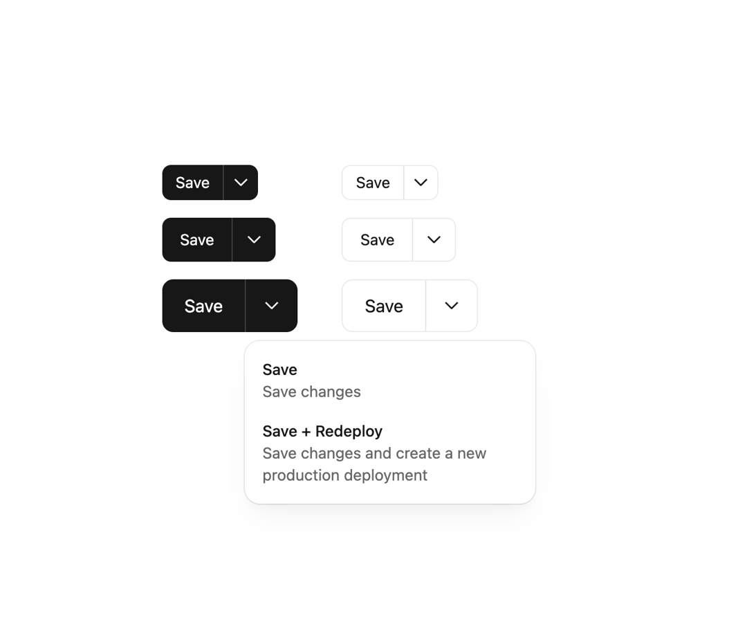 Split Button preview