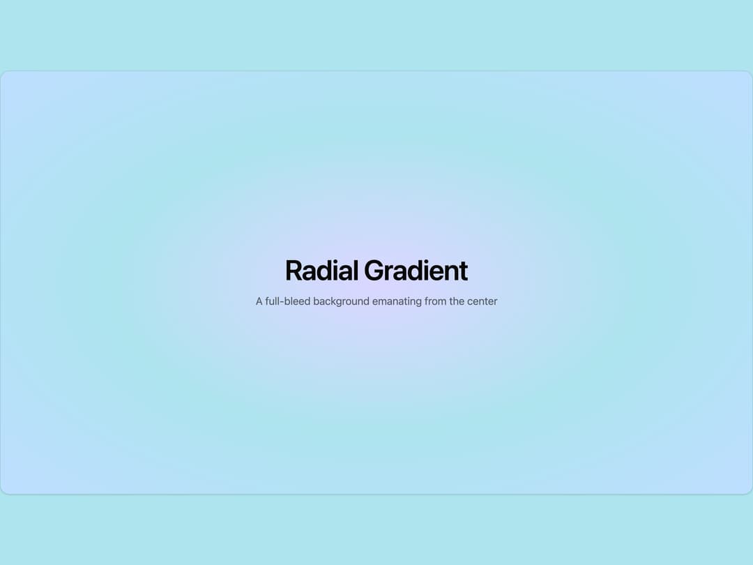 Radial Gradient Background preview