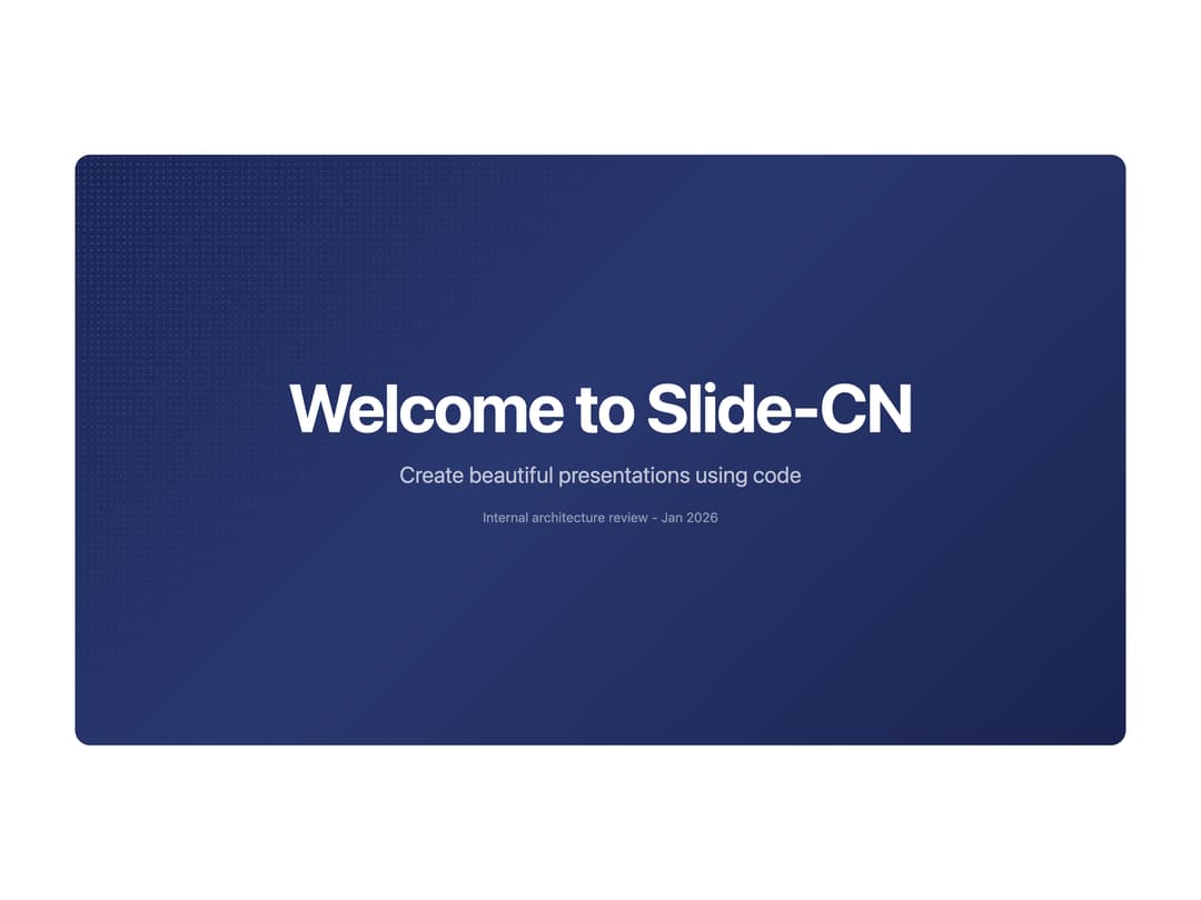 Title Slide preview
