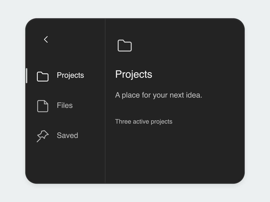 Matte Sidebar Navigation preview