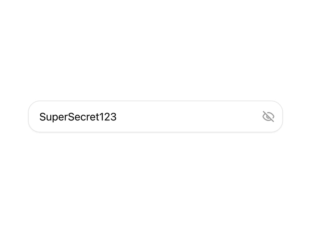 Password Input preview