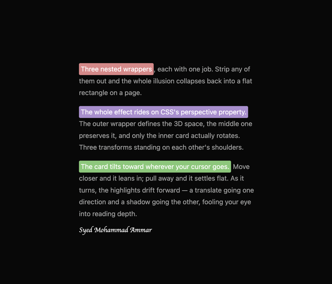 Perspective Highlight preview