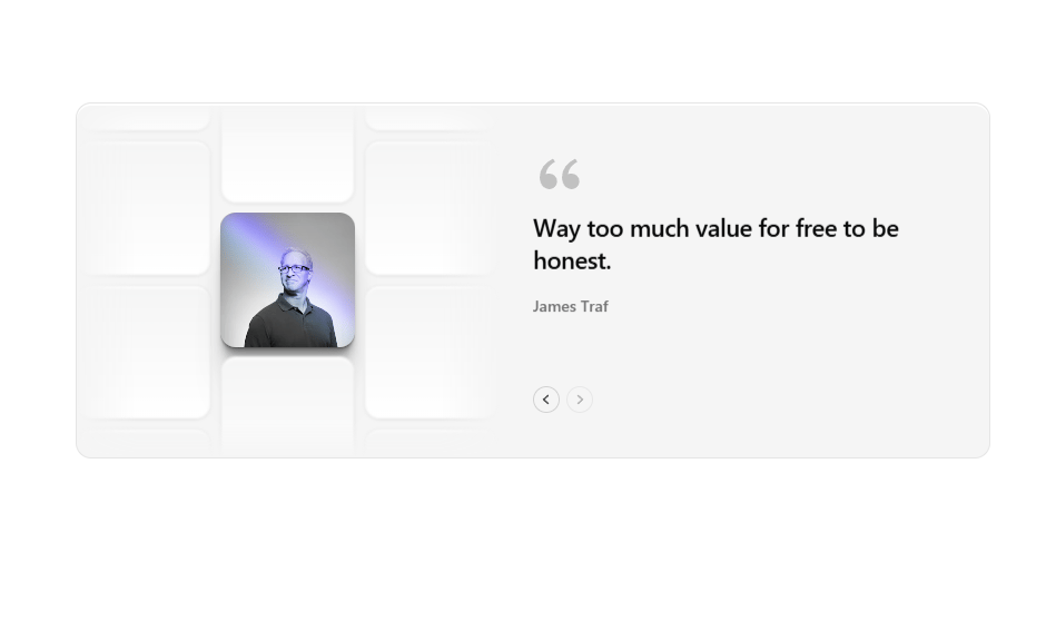 Scroll Reel Testimonials preview