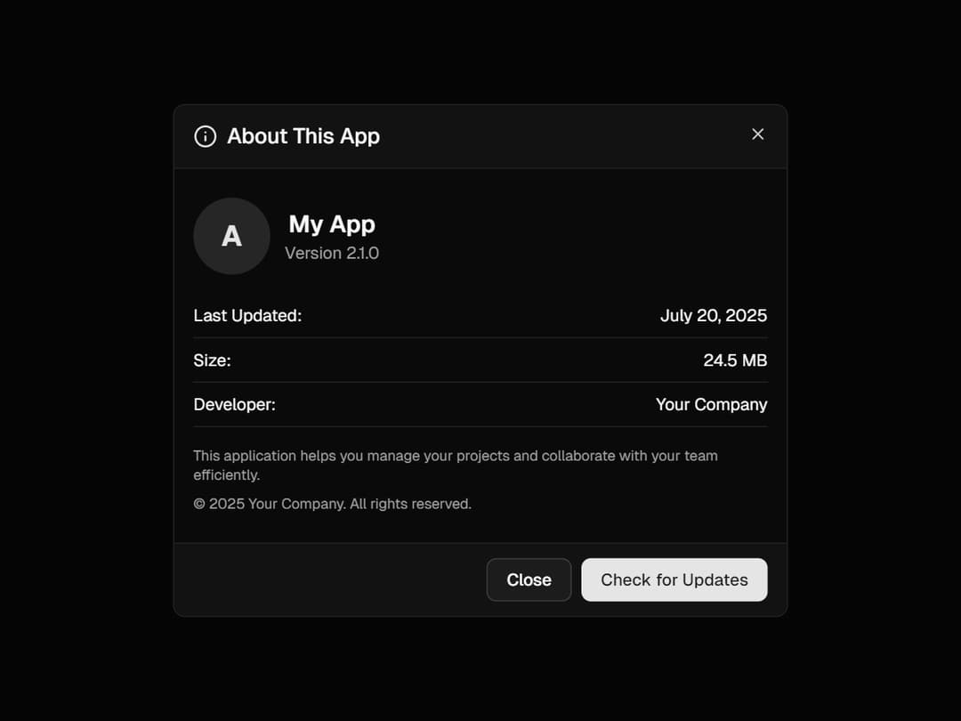 Dialog preview