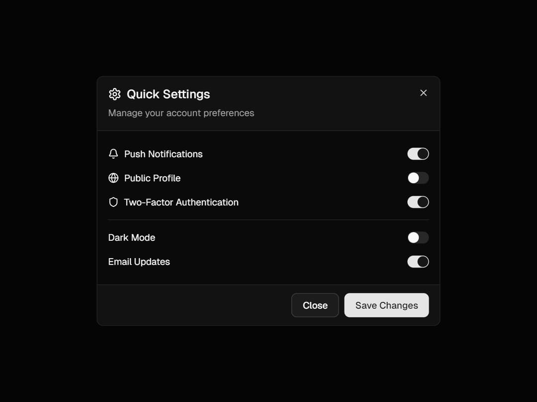 Dialog preview