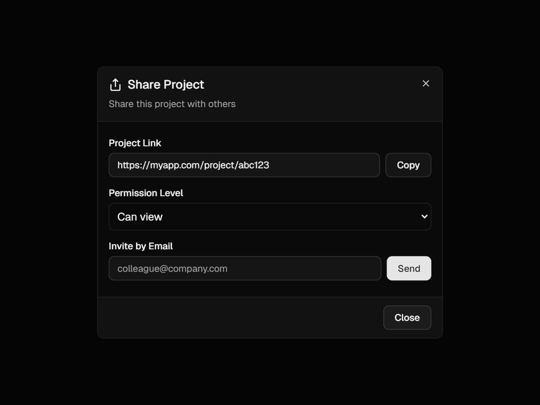 Dialog preview