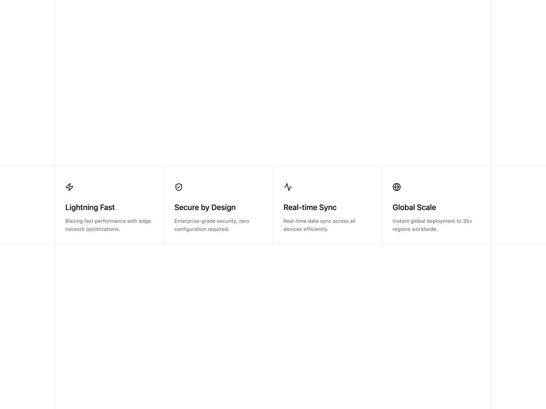 Feature Section with Dividers preview