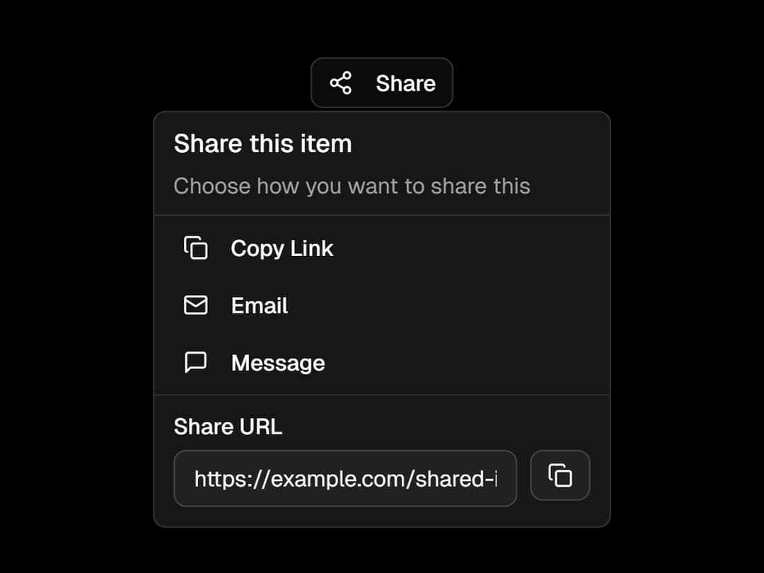 Popover preview