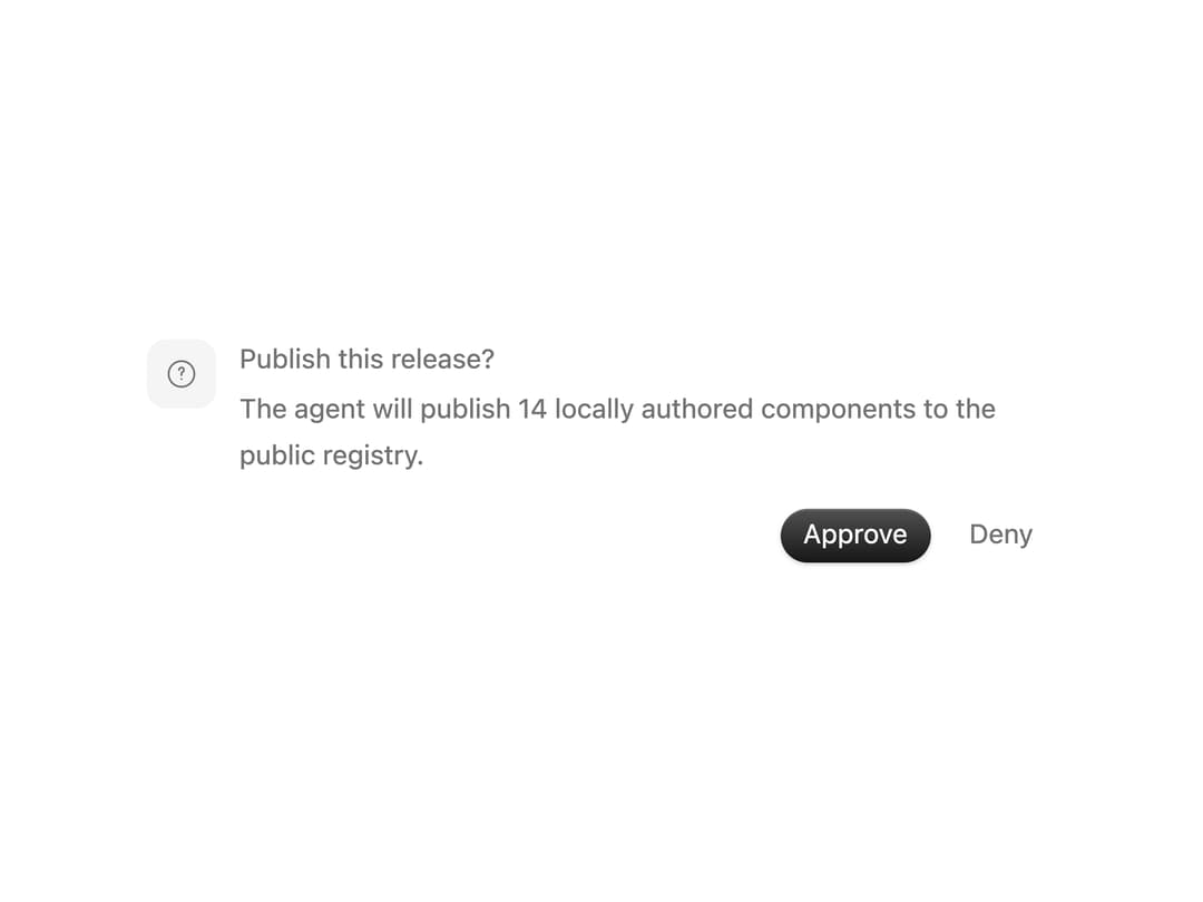 Approval Card preview