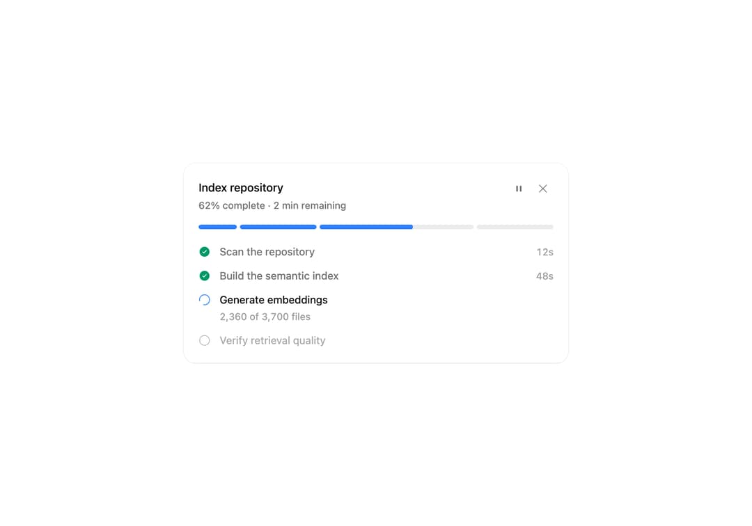 Job Progress preview