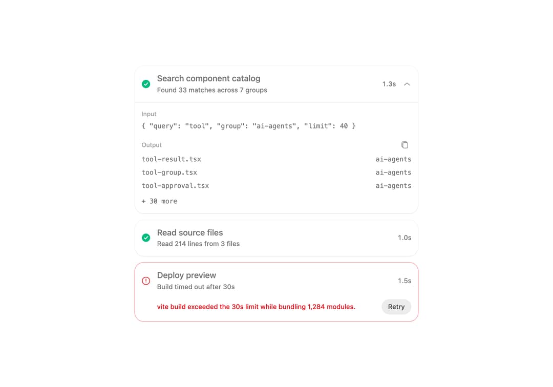 Tool Result preview