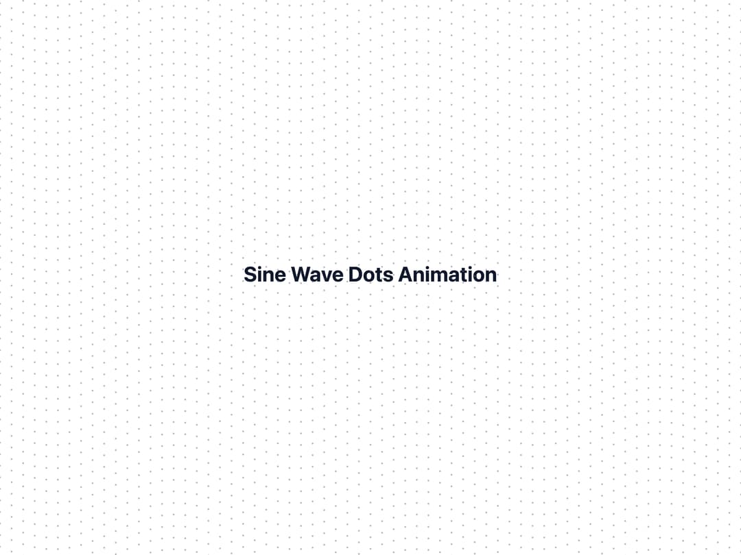 Sine Wave Dots preview