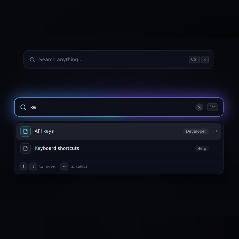 Glowing Neon Search Bar preview