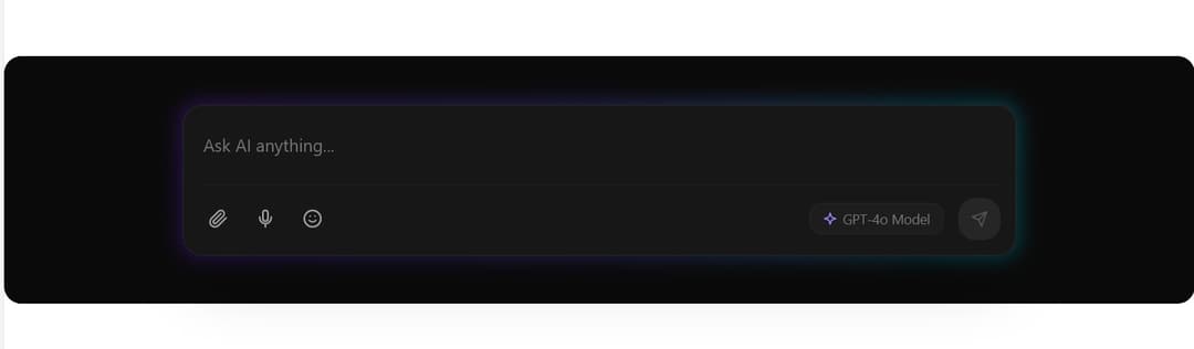 Modern AI Input Box preview