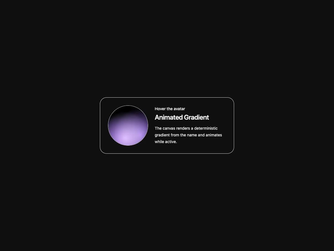 Fallback Avatar preview
