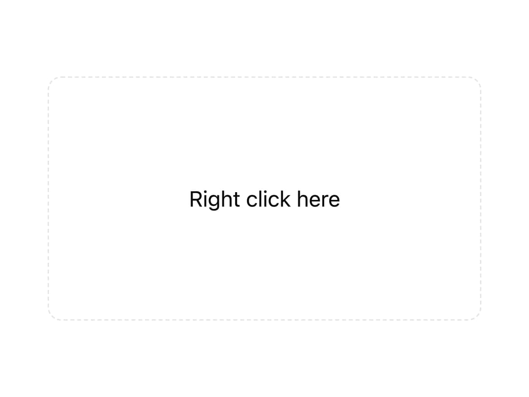 Context Menu Destructive preview