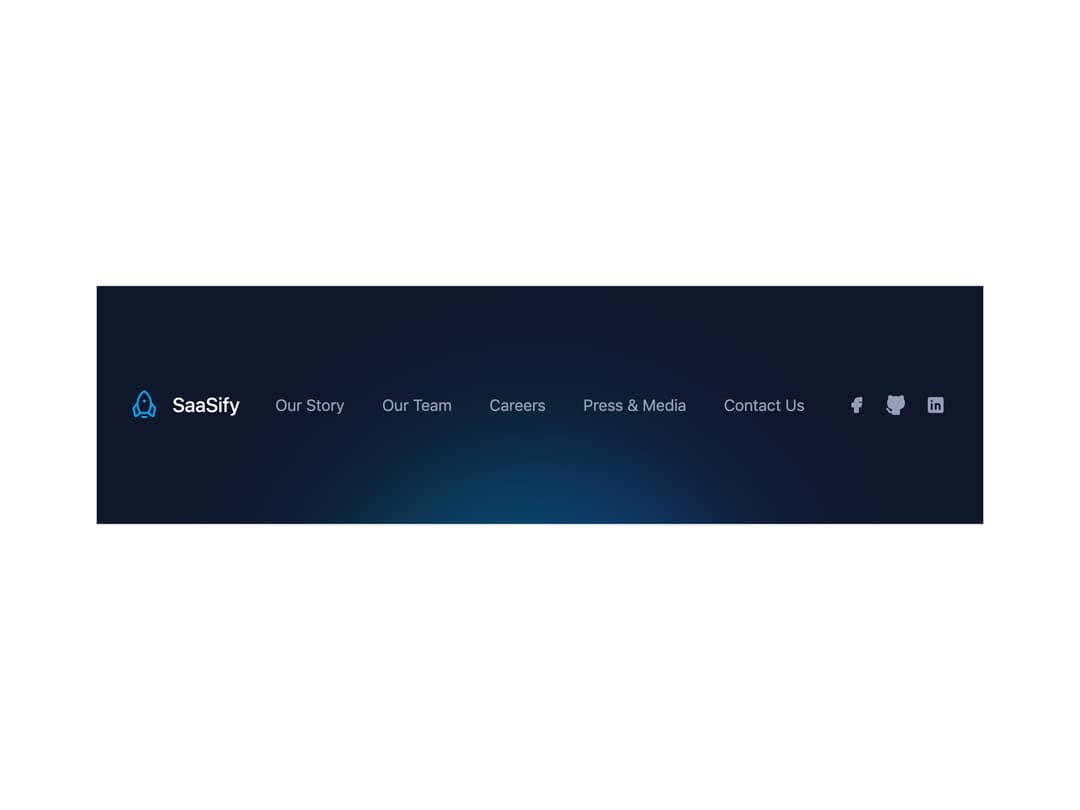 Animated SaaS Footer preview