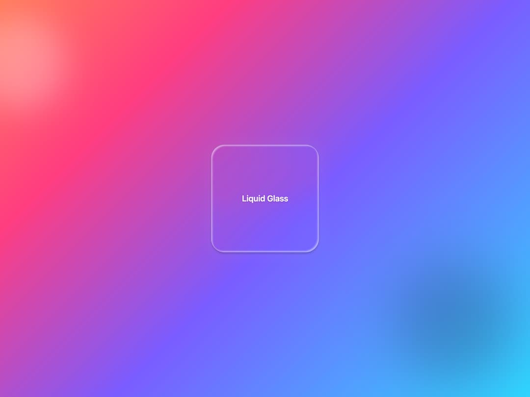 Liquid Glass Card preview
