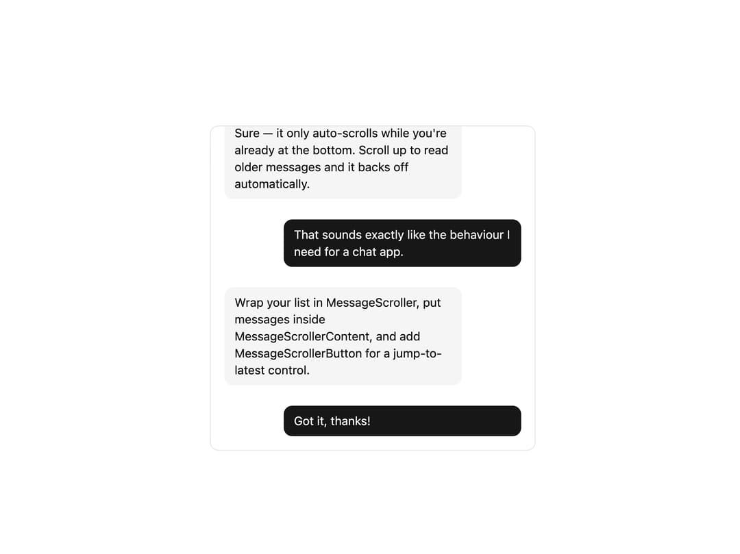 Message Scroller preview