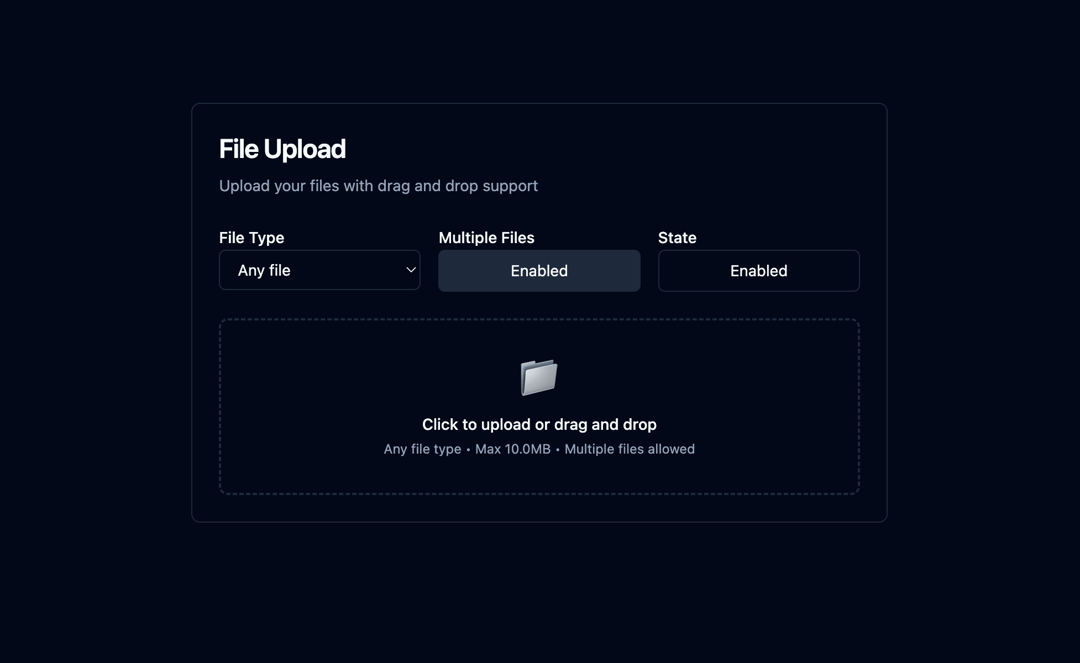 Advanced File Upload preview
