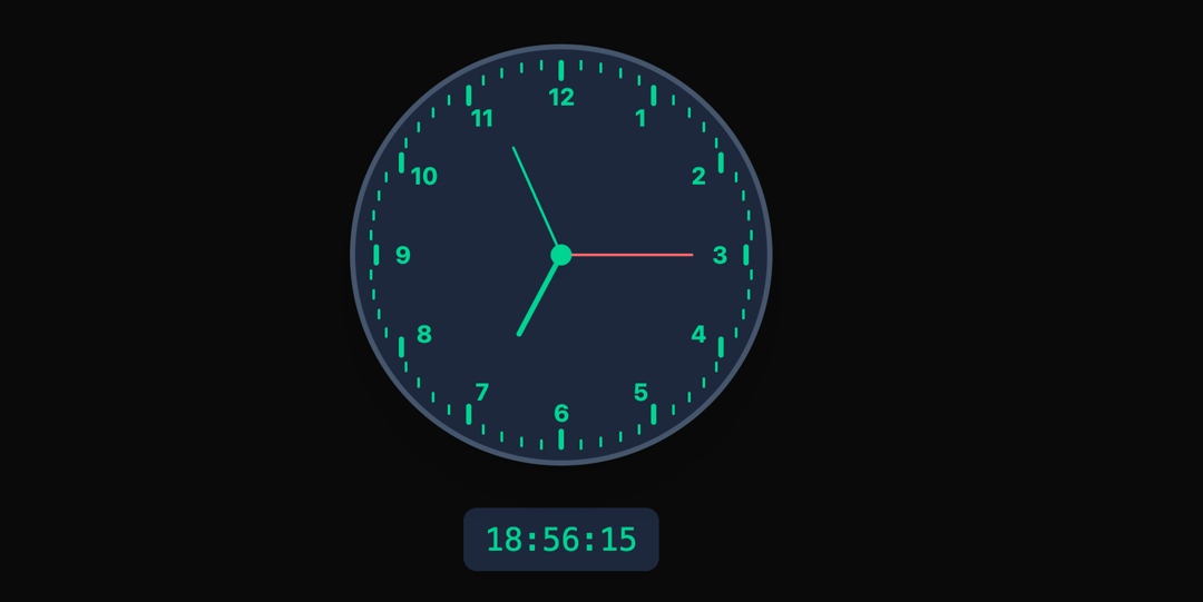 Analog Clock Component preview