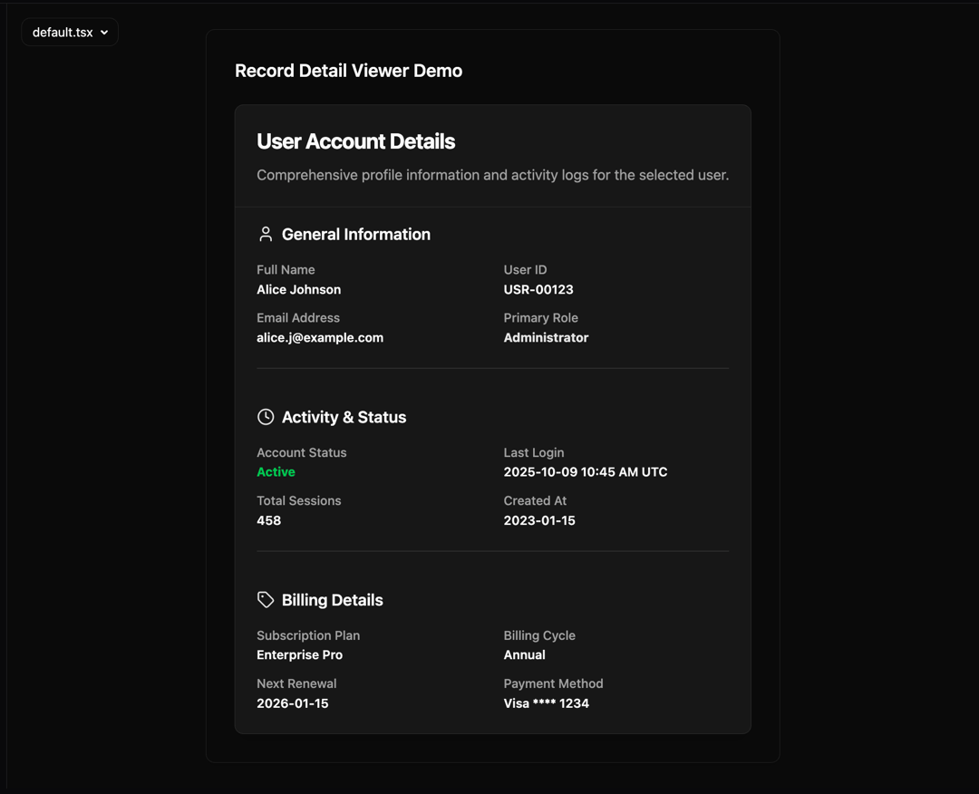 Detail Viewer preview