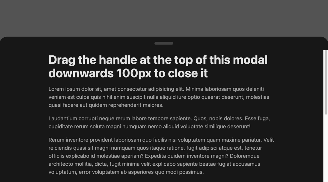 Draggable Modal Component preview