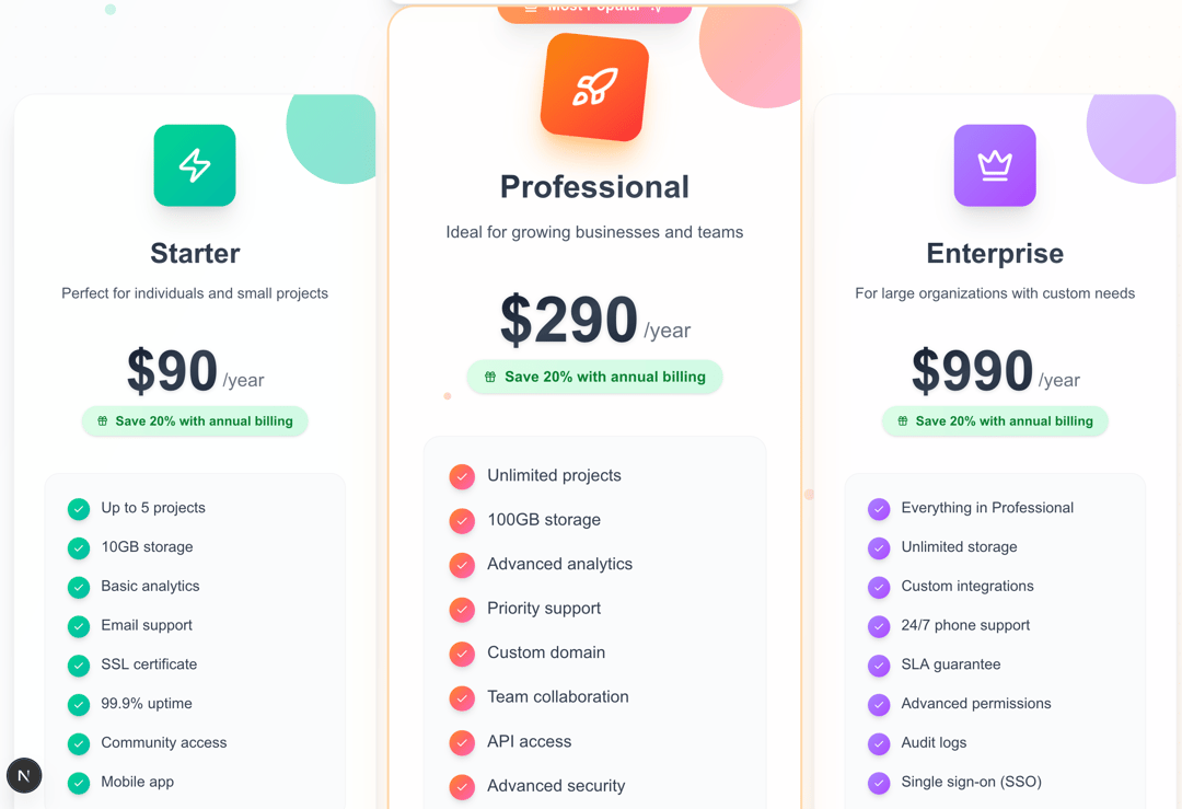 Dynamic Pricing Component preview