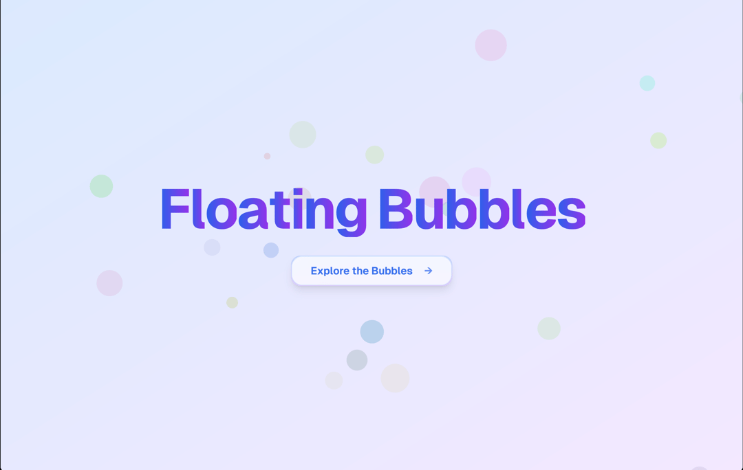 Floating Bubbles Background preview