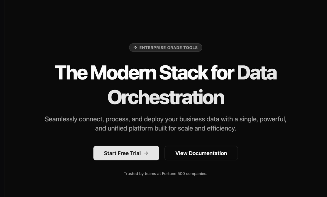 HeroSection – Enterprise-Ready Landing Page Hero with Dual CTAs preview