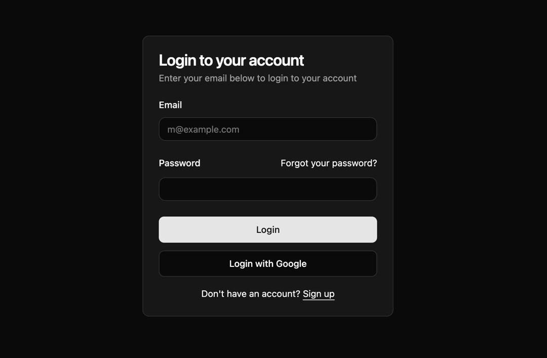 Moder Login Form preview