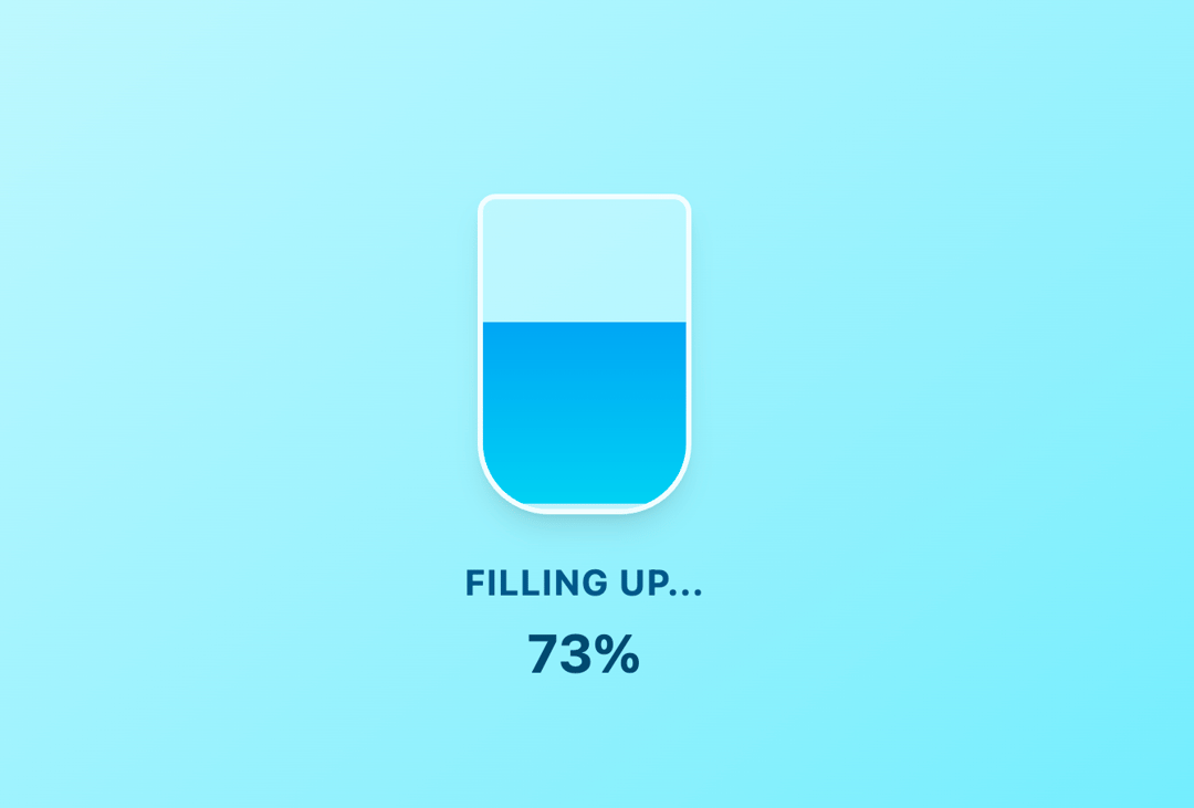 Water Glass Loading Animation preview