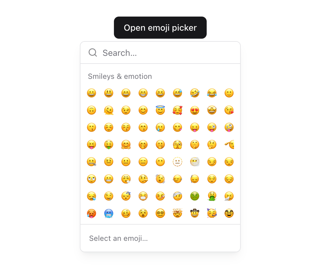 Emoji Picker preview