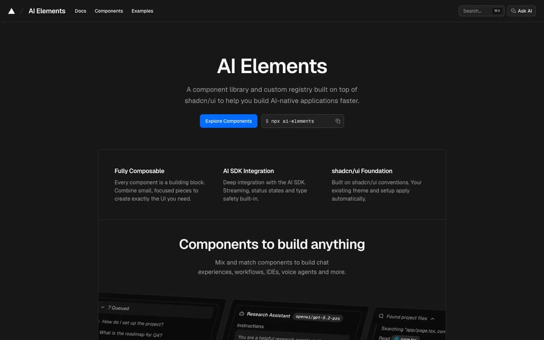 AI Elements preview
