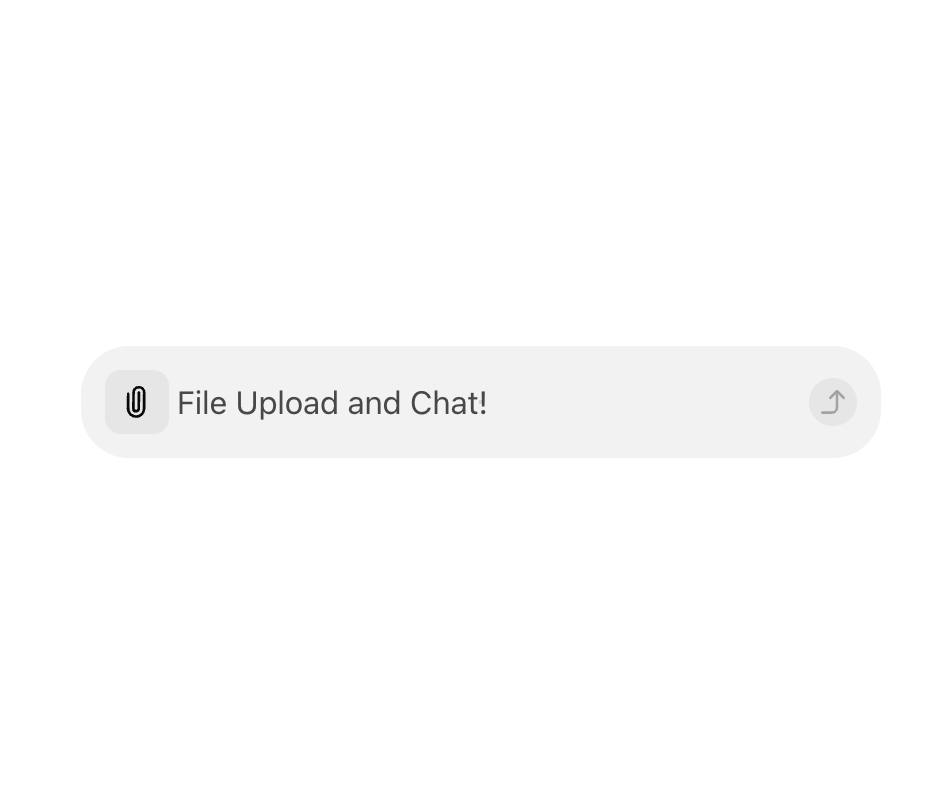 AI Input With File preview