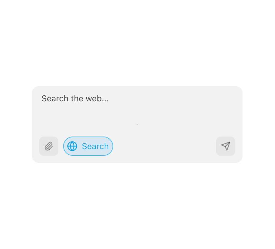 AI Input With Search preview