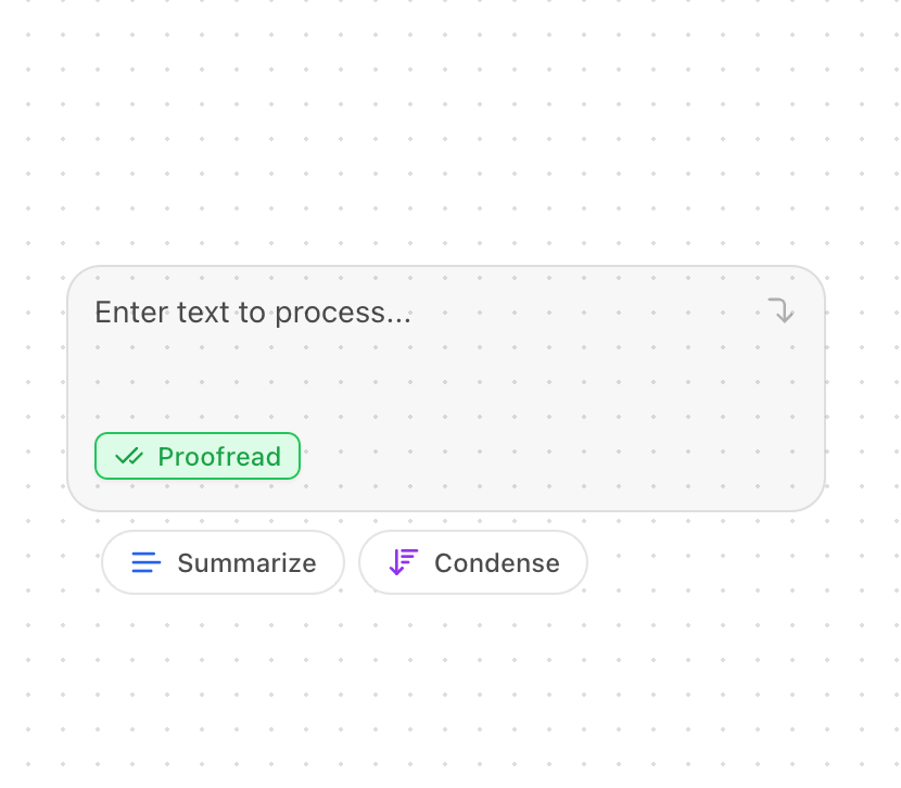 AI Input with Suggestions preview