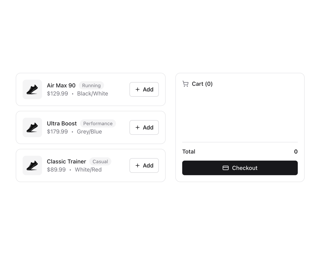 Interactive Checkout preview