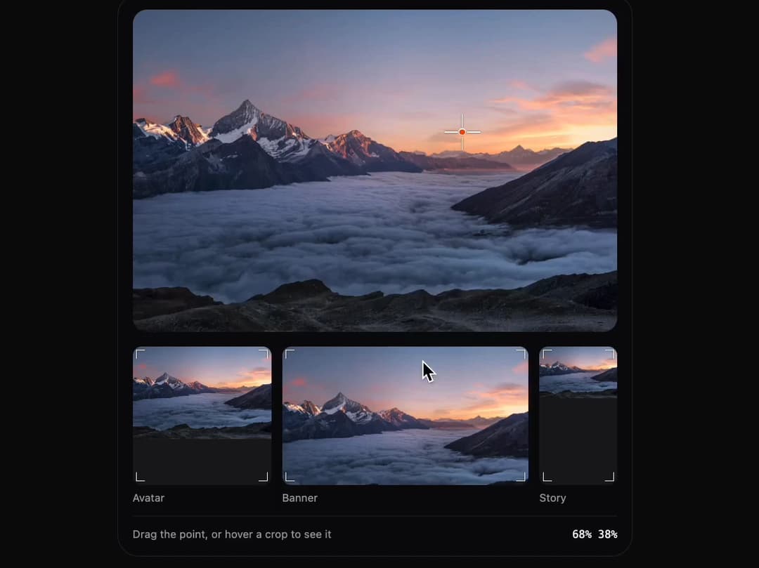 Kokonut UI Focal Point Picker preview