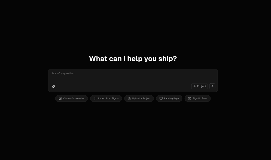 v0 AI Chat preview