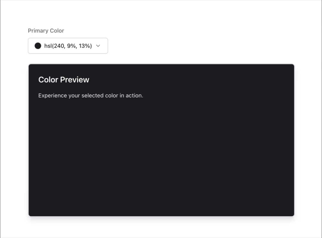 Color Picker preview