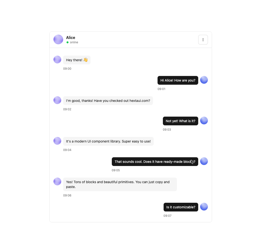 Messaging Conversation preview