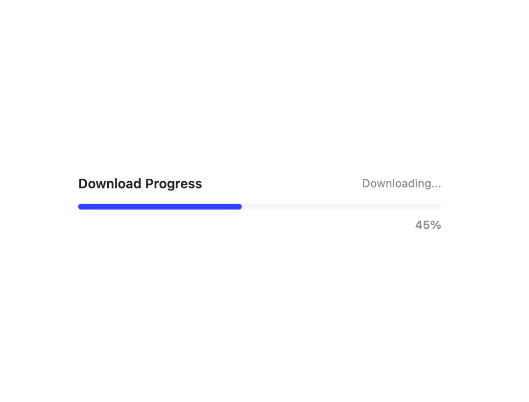 Progress preview