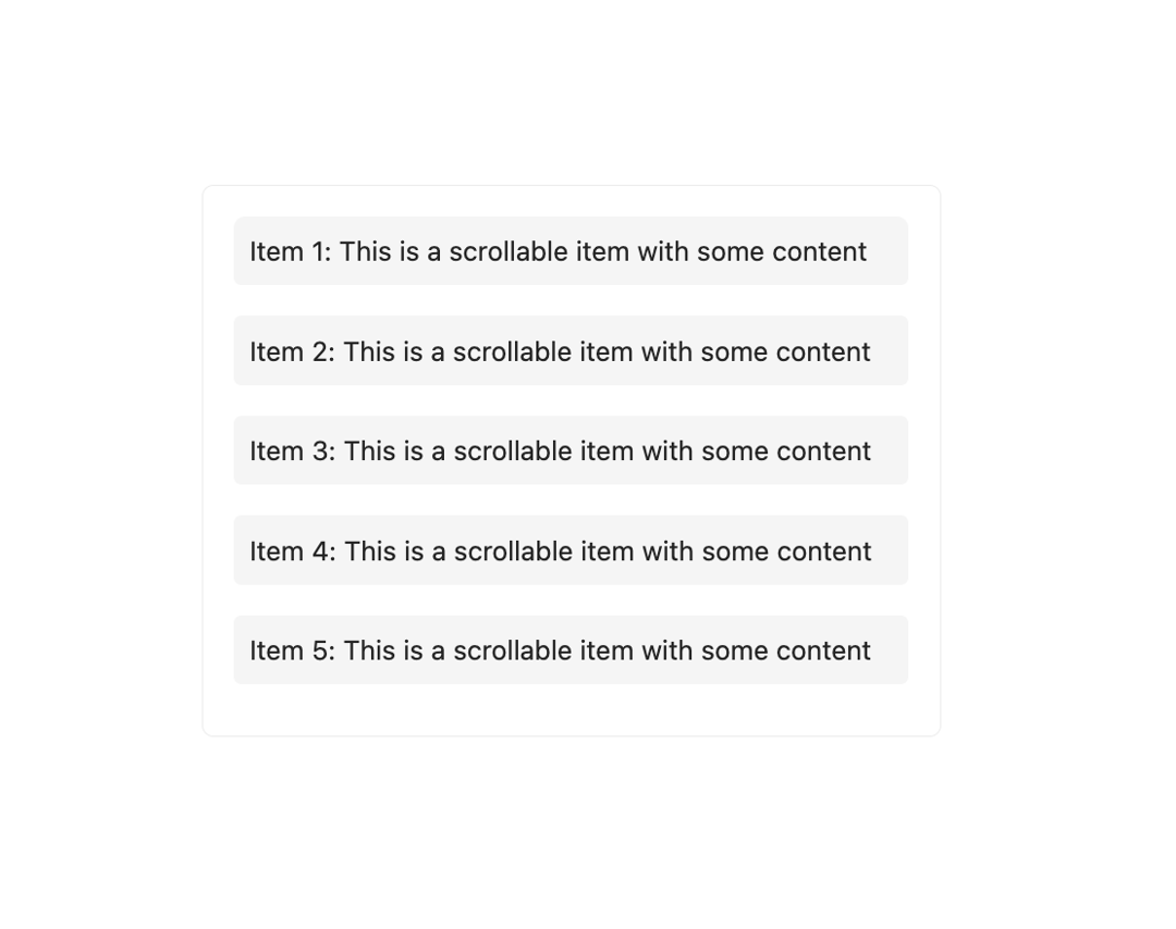 Scroll Area preview
