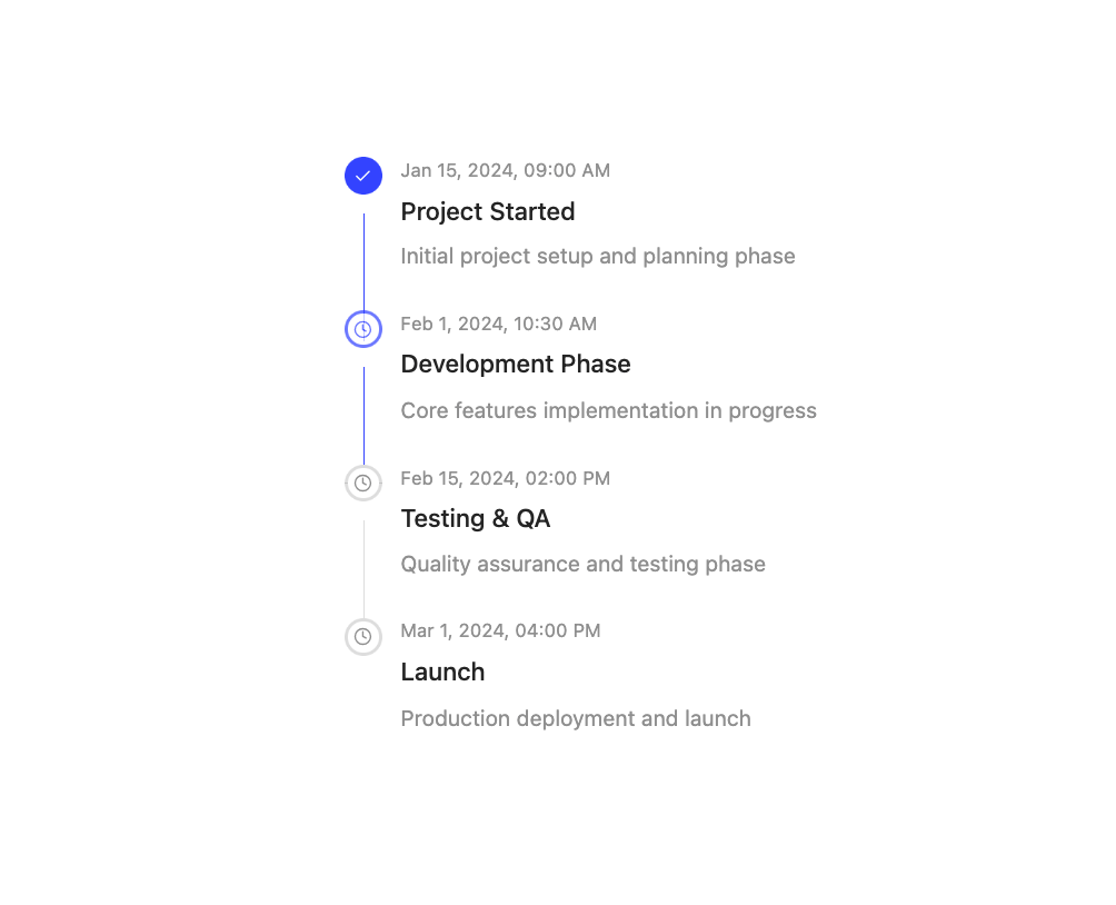 Timeline preview