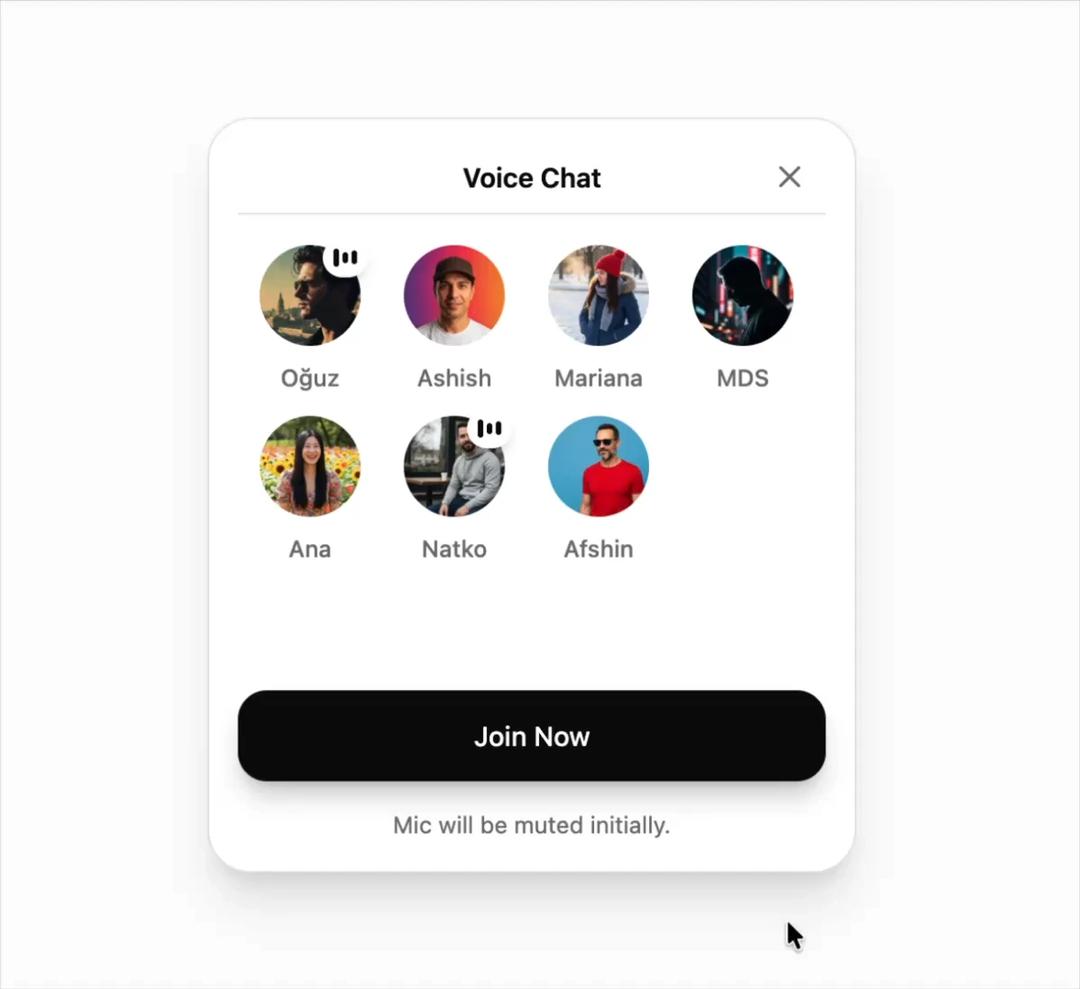 Audio Chat preview