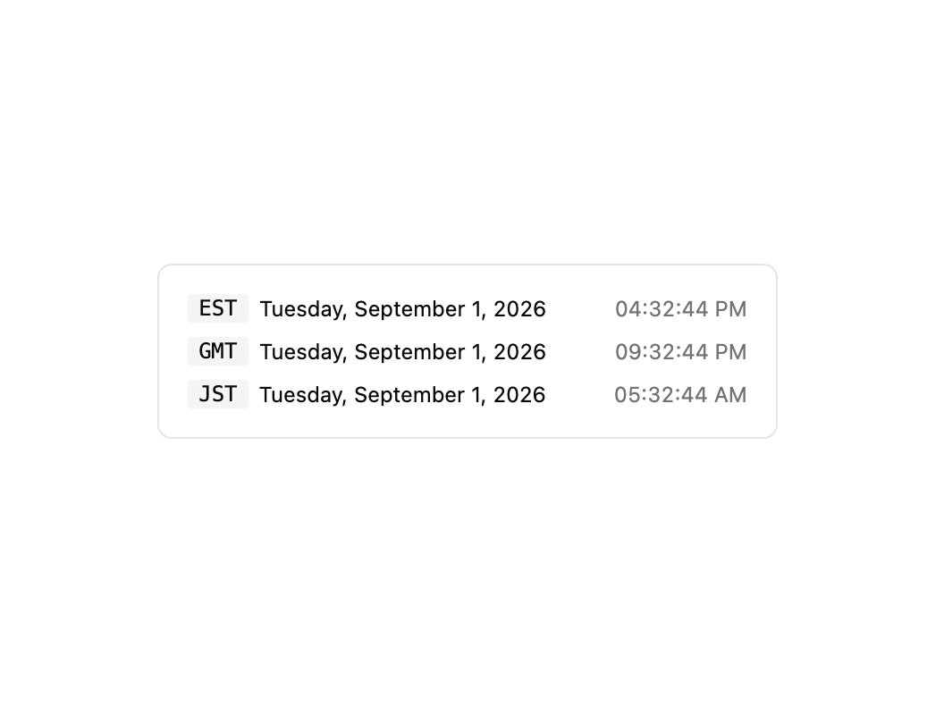 Relative Time preview